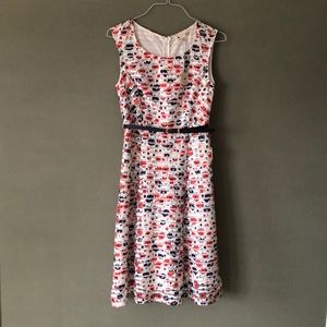 Gorgeous lace flower design A-line dress